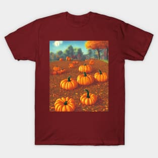 Pumpkin Patches All Over The Place in the Autumn Season T-Shirt